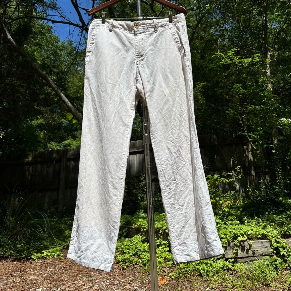 BANANA REPUBLIC—Relaxed Fit Chinos—53% Linen, 47% Cotton—Men’s 34 x 31—VG+